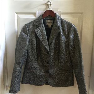 Vintage Chico’s Silver Metallic Jacket